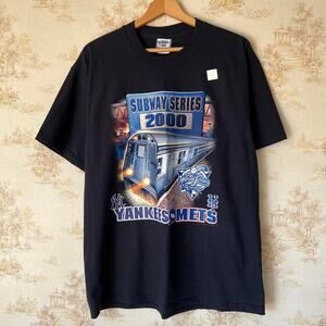 Vintage NWT 2000 Subway Series T-Shirt | New York Yankees Vs NY Mets | Size L